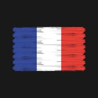 France Flag Brush. National Flag vector