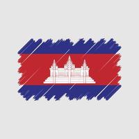 vector de la bandera de camboya. bandera nacional