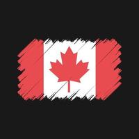 cepillo de la bandera de canadá. bandera nacional vector