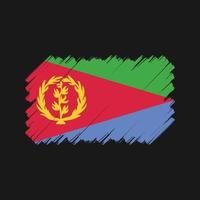 cepillo de bandera de eritrea. bandera nacional vector