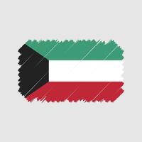 Kuwait Flag Brush Vector. National Flag vector