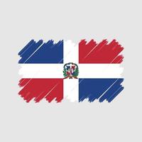 vector de la bandera de la república dominicana. bandera nacional