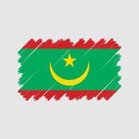 vector de la bandera de mauritania. bandera nacional