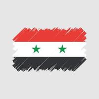 Syria Flag Brush. National Flag vector