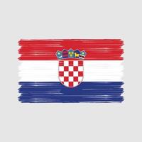 Croatia Flag Brush. National Flag vector