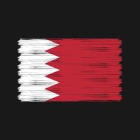 Bahrain Flag Brush. National Flag vector