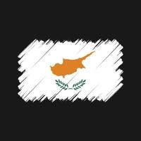 pincel de bandera de chipre. bandera nacional vector