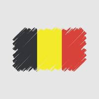 Belgium Flag Brush. National Flag vector