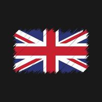 United Kingdom Flag Brush Strokes. National Flag vector