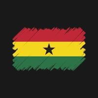 cepillo de bandera de Ghana. bandera nacional vector