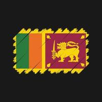 vector de la bandera de sri lanka. bandera nacional