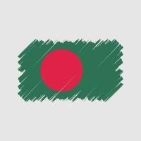 Bangladesh Flag Brush. National Flag vector