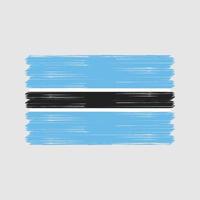 Botswana Flag Brush. National Flag vector