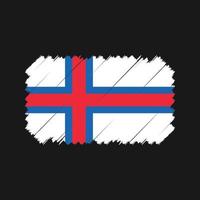 Faroe Islands Flag Brush Vector. National Flag vector