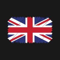 United Kingdom Flag Brush Vector. National Flag vector