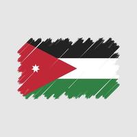 vector de la bandera de jordania. bandera nacional