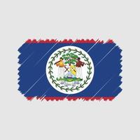 vector de pincel de bandera de Belice. bandera nacional