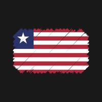 Liberia Flag Brush Vector. National Flag vector