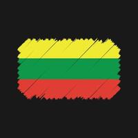 Lithuania Flag Brush Vector. National Flag vector