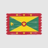 Grenada Flag Brush. National Flag vector