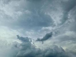 Stunning dark cloud formations right before a thunderstorm photo