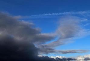 Stunning dark cloud formations right before a thunderstorm photo