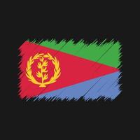 Eritrea Flag Brush Strokes. National Flag vector