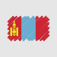 vector de la bandera de mongolia. bandera nacional