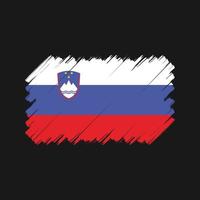 Slovenia Flag Brush. National Flag vector