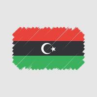 Libya Flag Brush Vector. National Flag vector