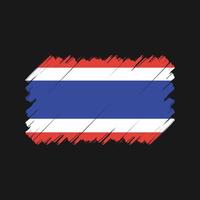 Thailand Flag Brush. National Flag vector