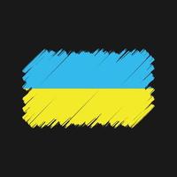 Ukraine Flag Brush. National Flag vector