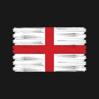 England Flag Brush. National Flag vector