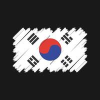 vector de bandera de corea del sur. bandera nacional