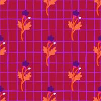 decoración flor abstracta de patrones sin fisuras. papel tapiz floral botánico. vector