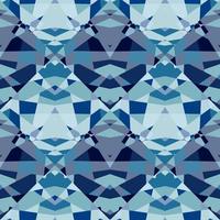Kaleidoscope seamless pattern. Decorative abstract mosaic ornament. vector