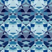 Kaleidoscope seamless pattern. Decorative abstract mosaic ornament. vector