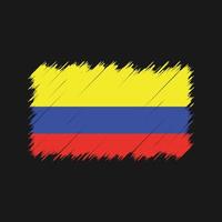 Colombia Flag Brush Strokes. National Flag vector