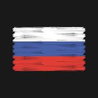 cepillo de bandera de rusia. bandera nacional vector