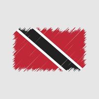 Trinidad and Tobago Flag Brush Strokes. National Flag vector