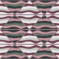 Vintage mosaic ornament seamless pattern. Decorative patchwork wallpaper in retro style vector