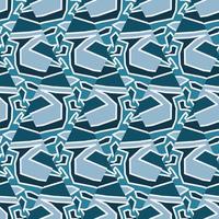 Creative labyrinth mosaic wallpaper. Geometric maze seamless pattern. Hand drawn line background in doodle style. vector