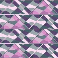 patrón sin fisuras de mosaico vintage. Triángulo decorativo formas papel pintado sin fin. ornamento abstracto creativo. vector