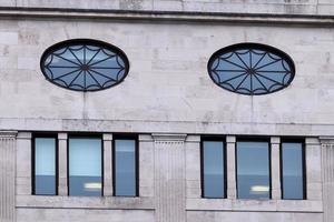 British architecture and facades of residential buildings the streets of London UK photo