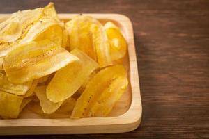 Banana Chips - fried or baked sliced banana photo