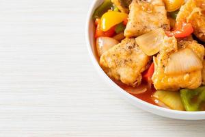 fish stew with tomato and pepper photo