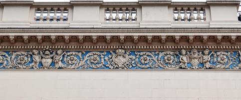 British architecture and facades of residential buildings the streets of London UK photo