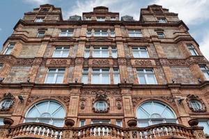 British architecture and facades of residential buildings the streets of London UK photo