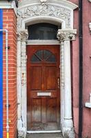 British architecture and facades of residential buildings the streets of London UK photo