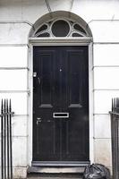 British architecture and facades of residential buildings the streets of London UK photo